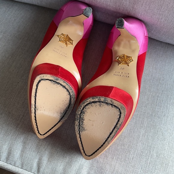 Pink and Red Charlotte Olympia Heels Size 36 - Picture 4 of 6